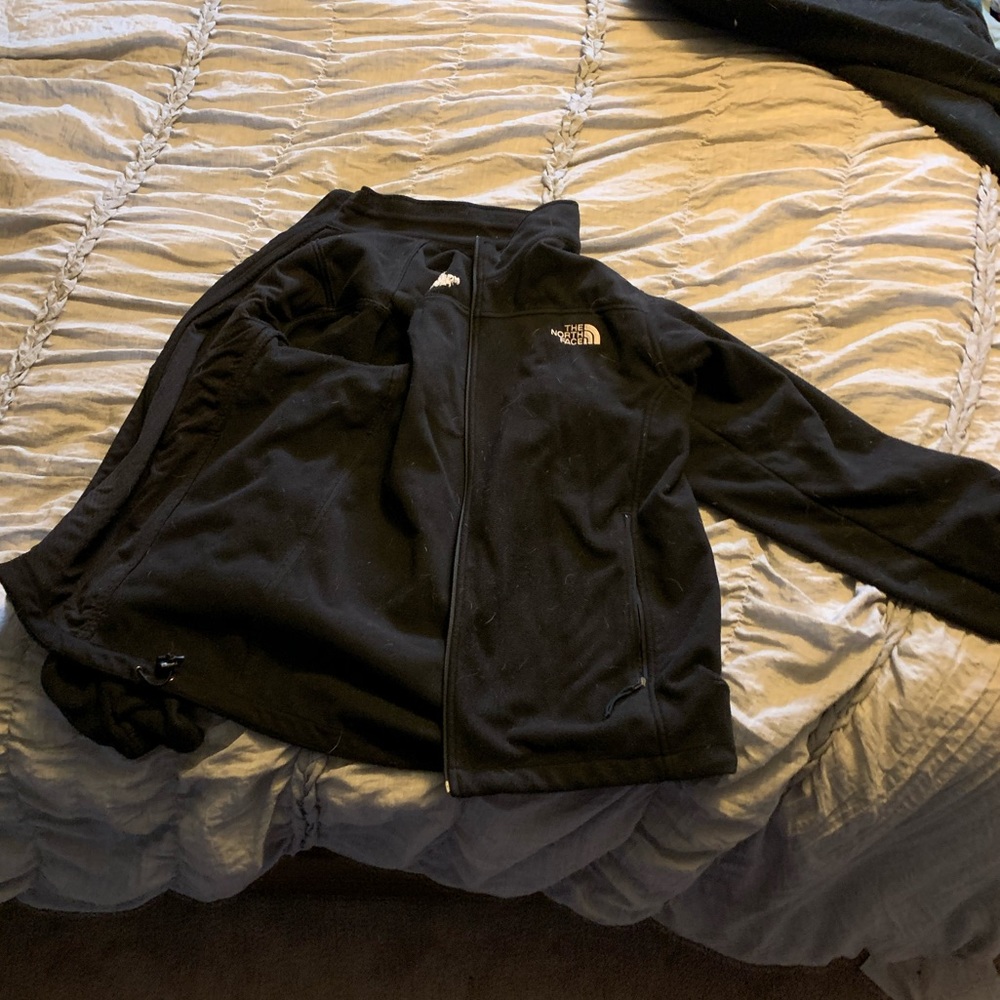 Heavy fleece north face zip up